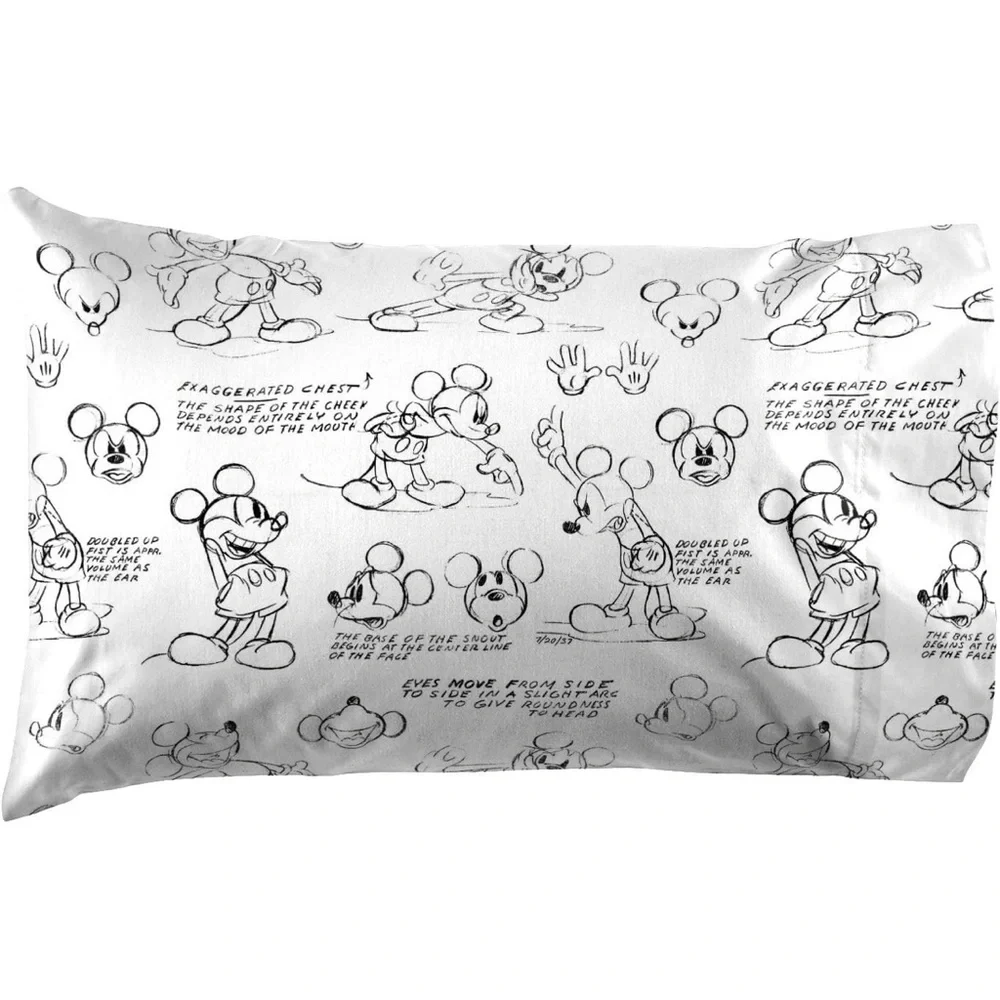 Disney QUEEN Sheet Set - Black and White NEW! - Picture 11 of 13